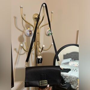 Italian Leather Black Purse